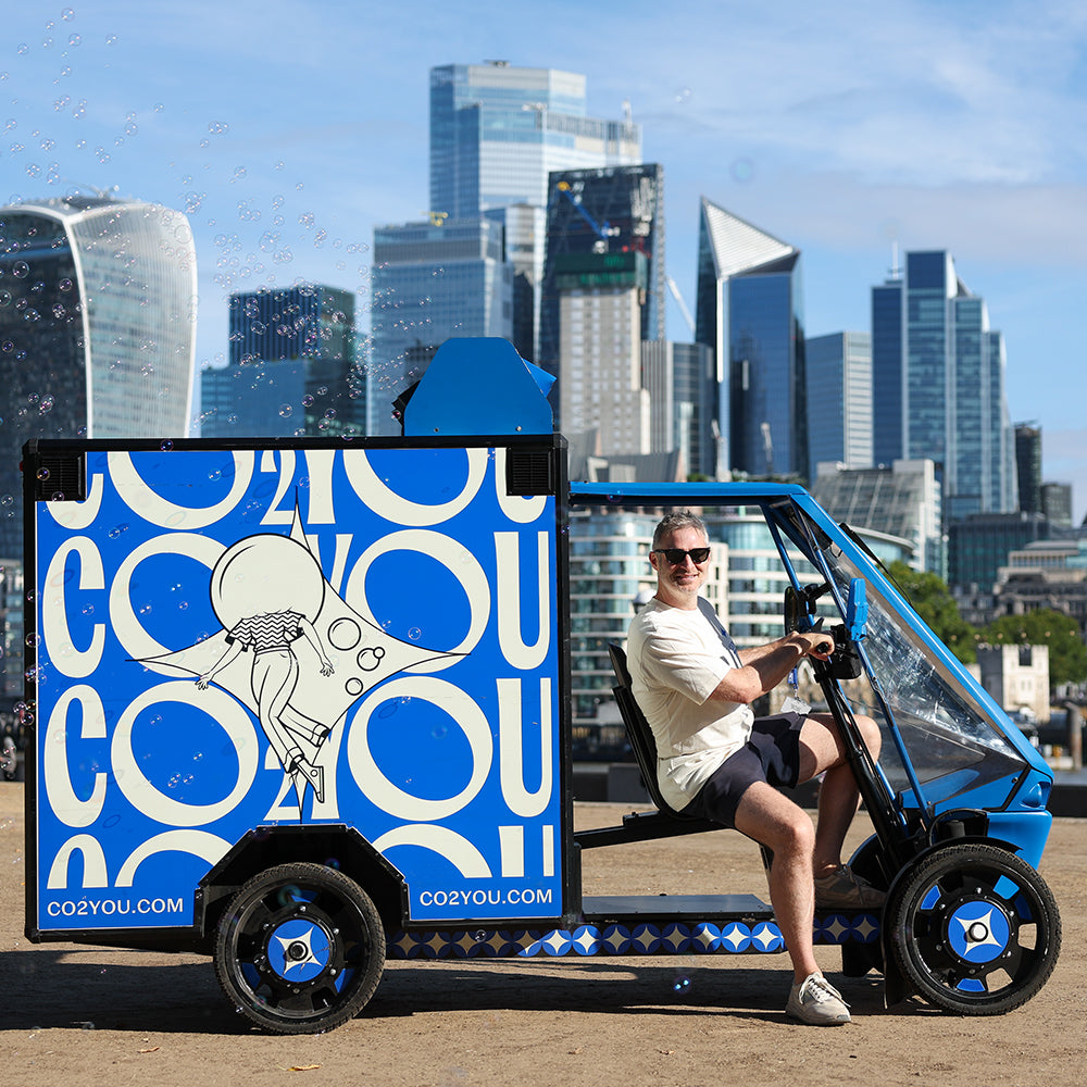Your Bubbles Now Arrive by Bike